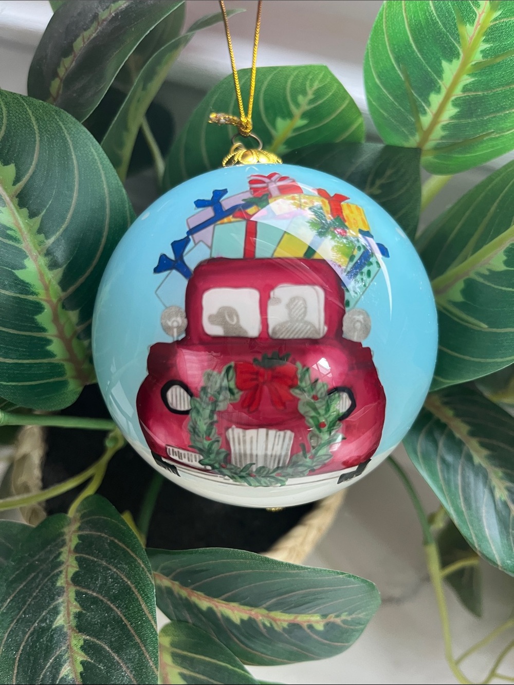 🛻 Pier 1 2019 Li Bien Red Truck Christmas Ornament